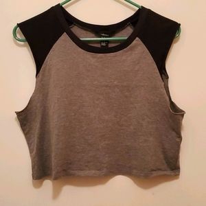 Baseball style crop top